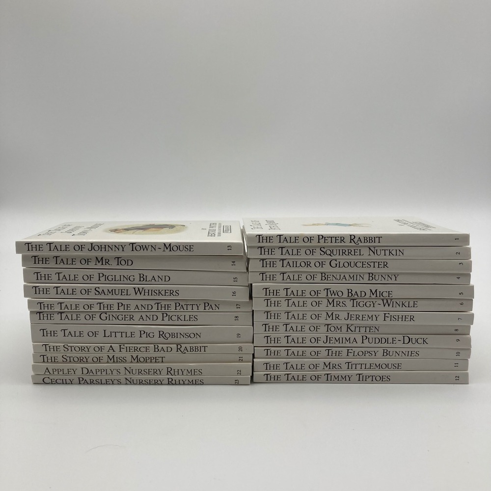 Complete Beatrix Potter Collection Volumes 1 - 23 Hard Cover Vintage 1986